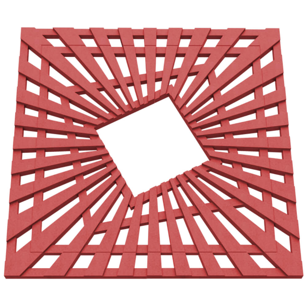 Приствольная решетка для дерева ZKING ATMOSPHERE 1.2х1.2м Красная в Саяногорске фото