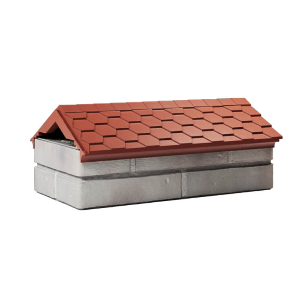 Парапет Zking Эверест Красный с посадкой на 1 кирпич (200/225/255мм) Саяногорск фото