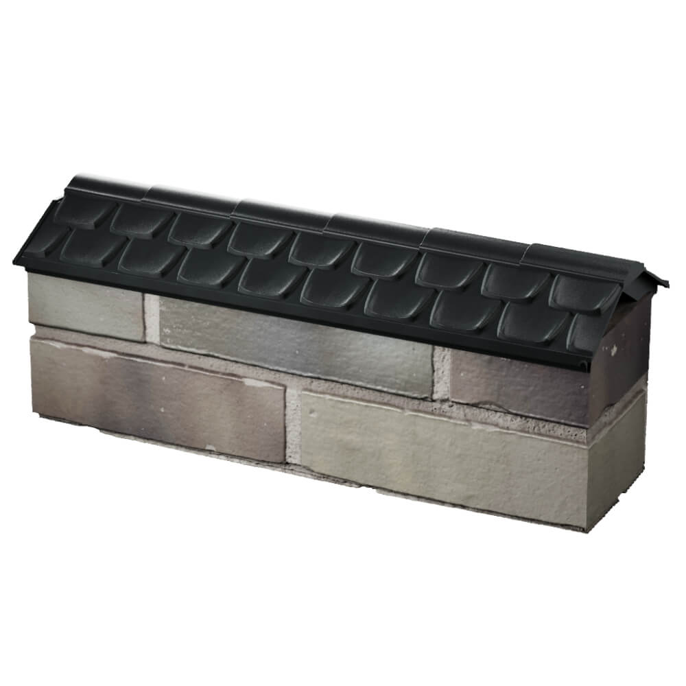 Парапет Zking Эльбрус Черный с посадкой на 0.5 кирпича (130мм) в Саяногорске фото