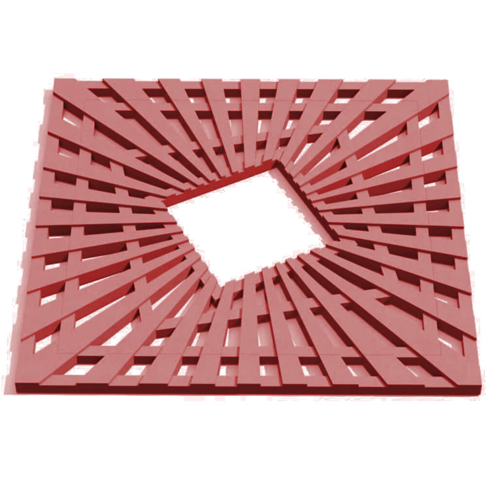 Приствольная решетка для дерева ZKING ATMOSPHERE 1.2х1.2м Красная Саяногорск фото