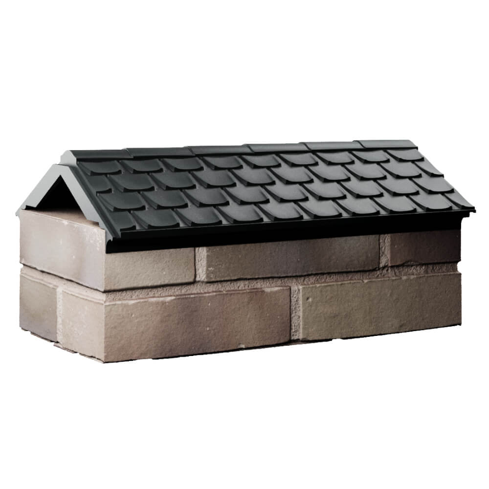 Парапет Zking Эльбрус Черный с посадкой на 1 кирпич (255мм) Саяногорск фото