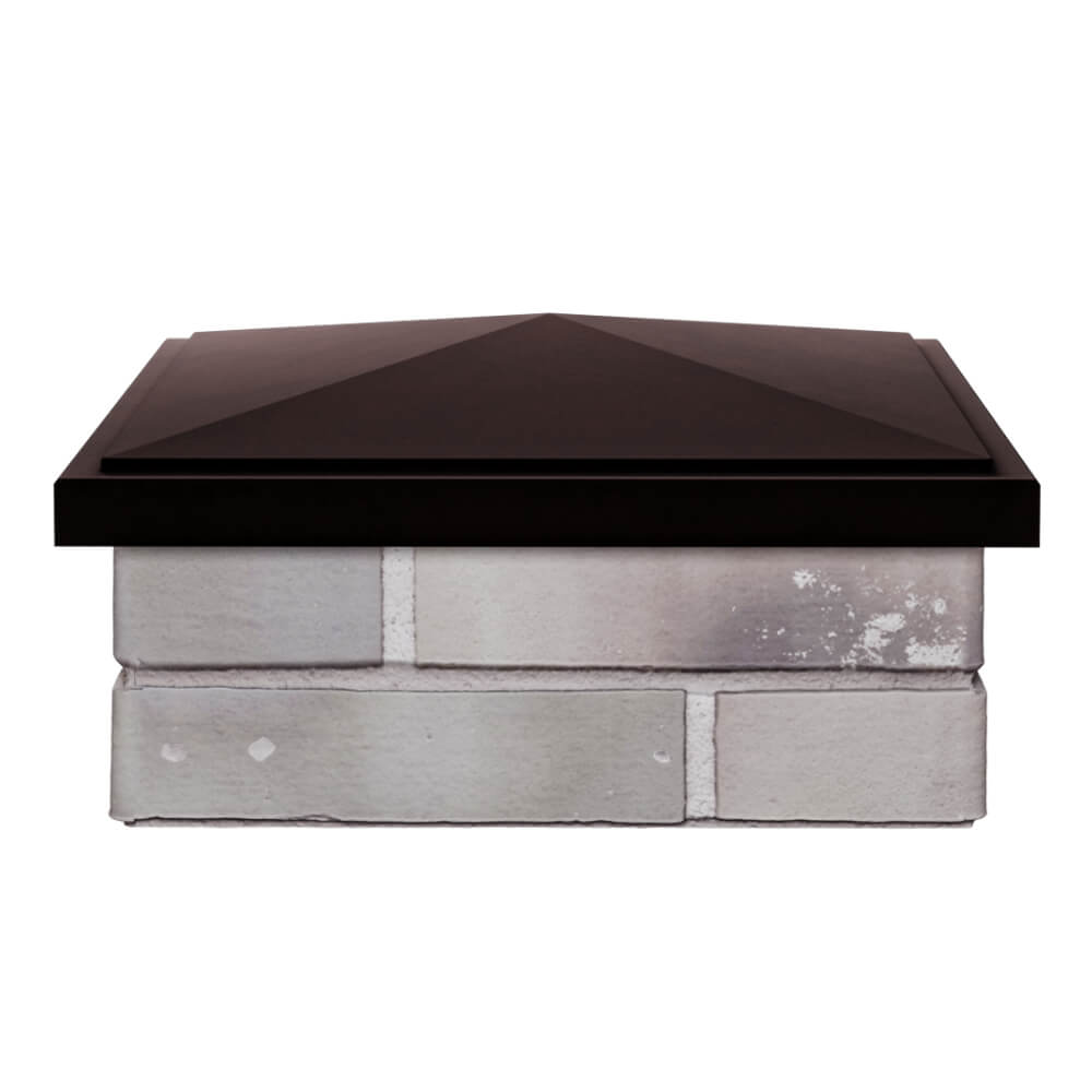 Колпак Zking БонаМоно Коричневый на столб 1.5х1.5 кирпича (385х385, 400х400мм) Саяногорск фото