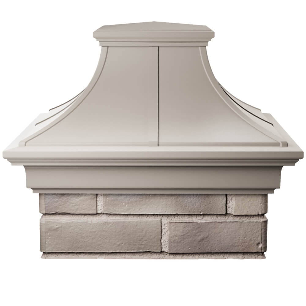 Колпак Zking Монблан Премиум Бежевый на столб 1.5х1.5 кирпича (385х385мм) Саяногорск фото