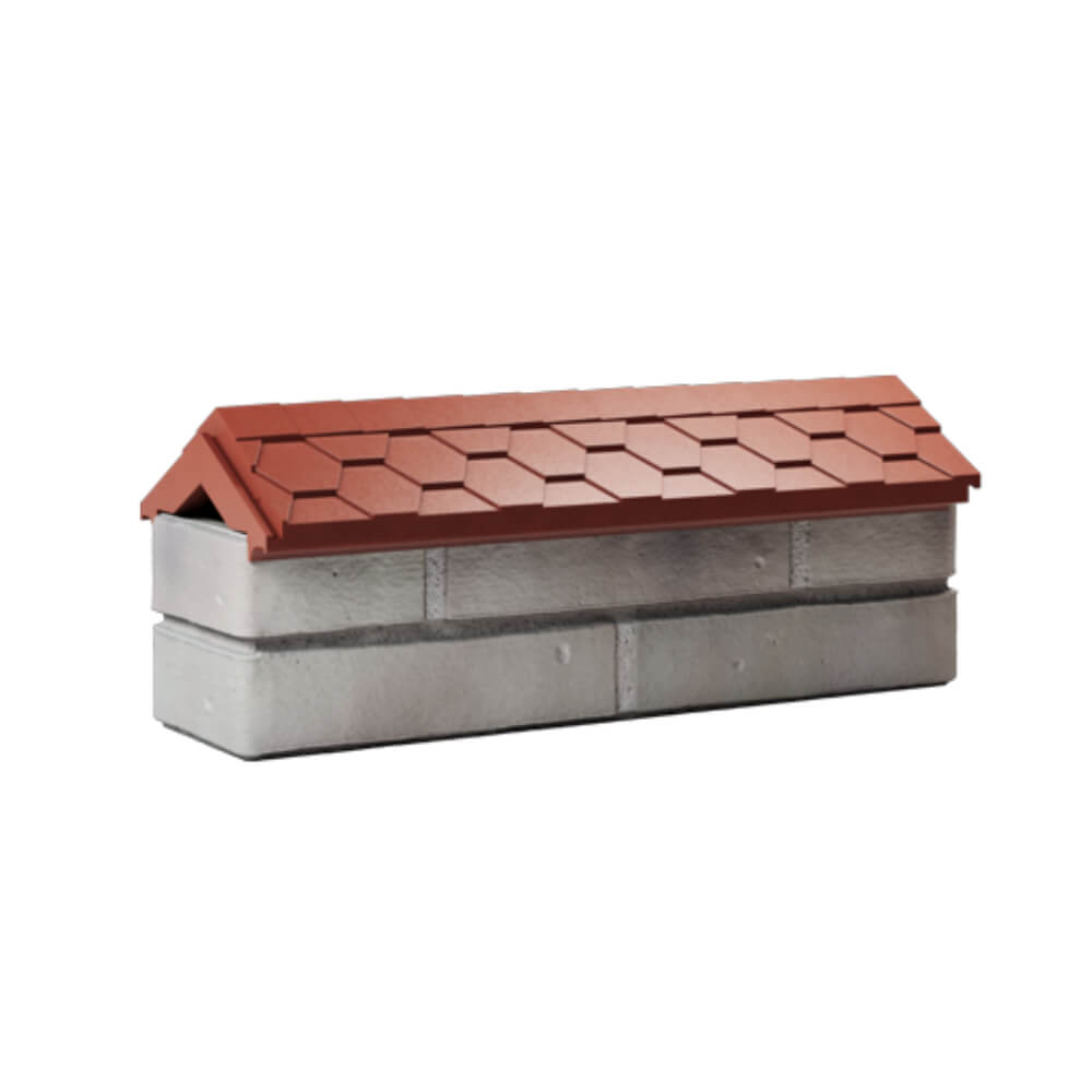 Парапет Zking Эверест Красный с посадкой на 0.5 кирпича (130мм) Саяногорск фото