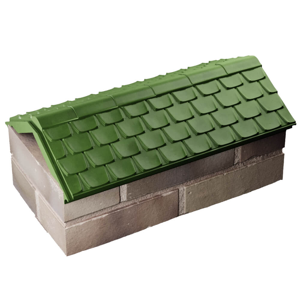 Парапет Zking Эльбрус Зеленый с посадкой на 1 кирпич (255мм) в Саяногорске фото