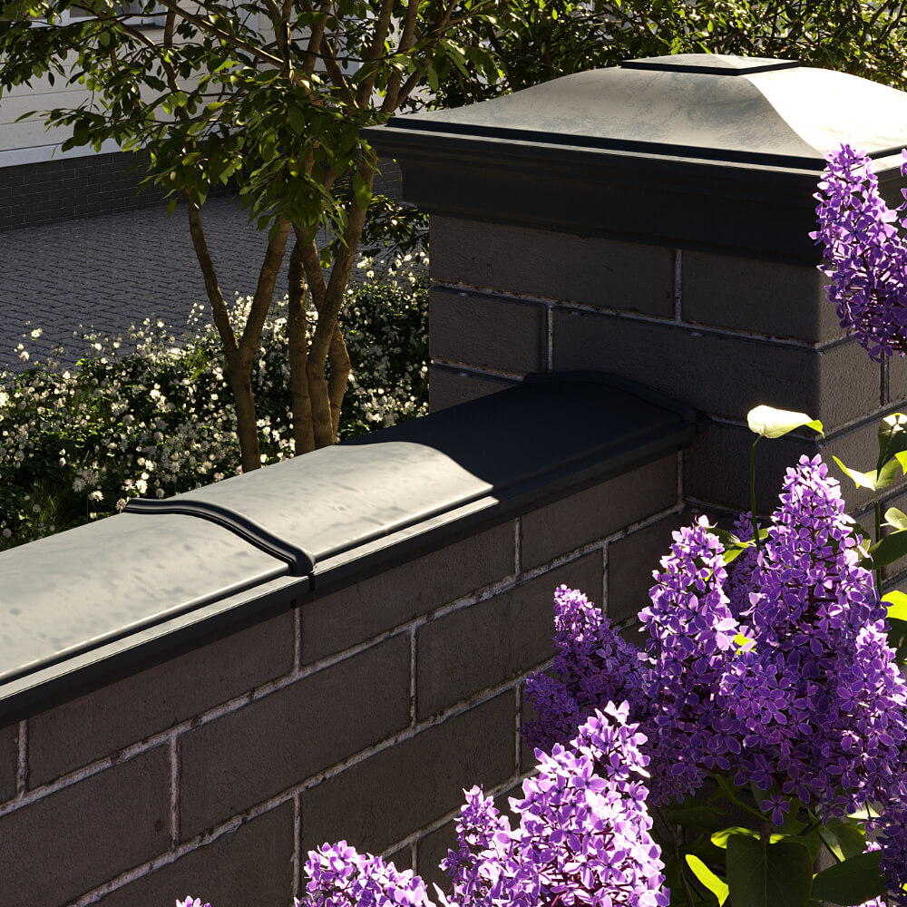 Парапет Zking Монблан Черный посадка на 0.5 кирпича (130мм) в Саяногорске фото