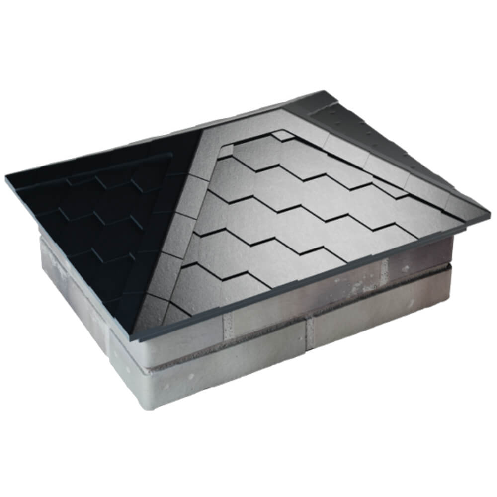 Колпак Zking Эверест Черный на столб 2х1.5 кирпича (520х390мм) Саяногорск фото