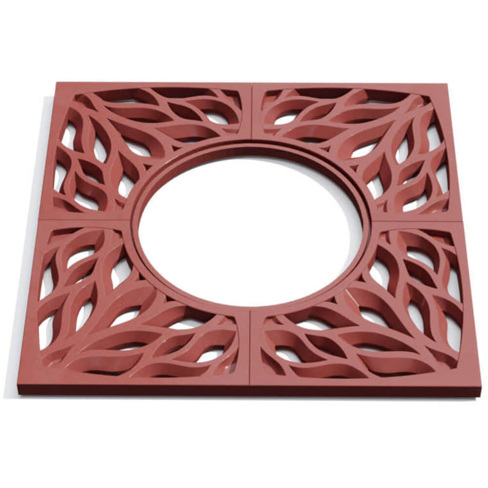 Приствольная решетка для дерева ZKING CRUST 1.2х1.2м Красная Саяногорск фото