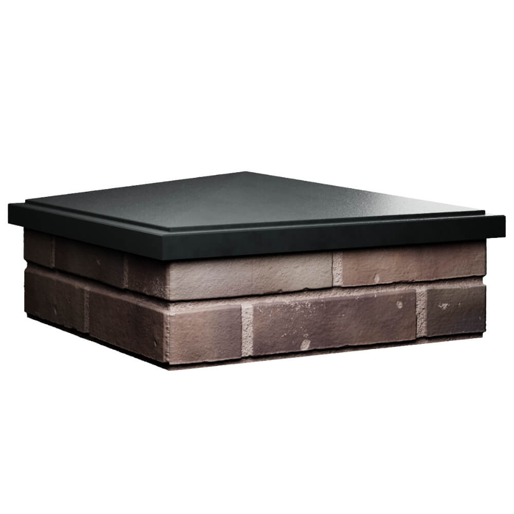 Колпак Zking БонаМоно Черный на столб 2х2 кирпича (515х515, 530х530мм) в Саяногорске фото