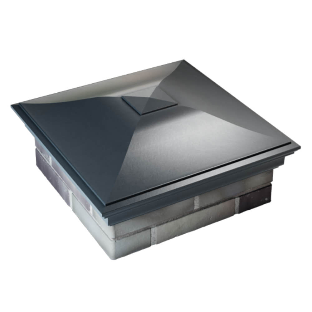 Колпак Zking Монблан Серый на столб 2х2 кирпича (515х515мм) Саяногорск фото