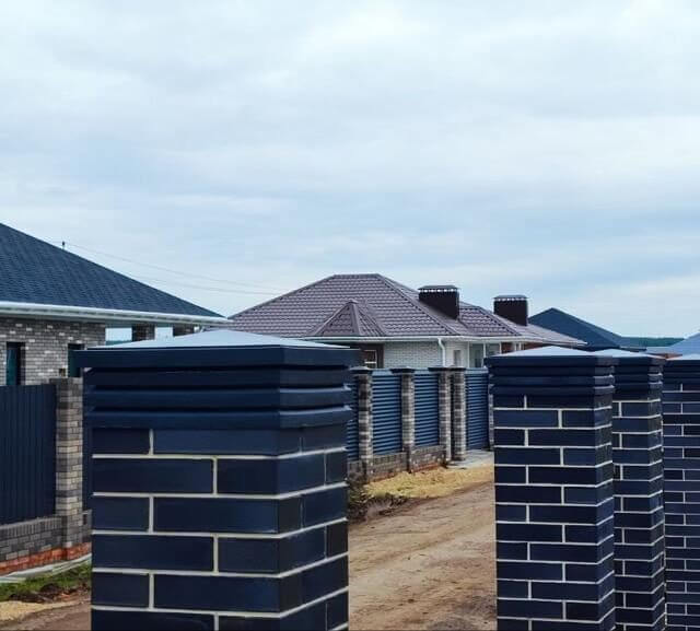 Колпак Zking Бона ХайТек Серый на столб 1.5х1.5 кирпича (385х385мм) в Саяногорске фото