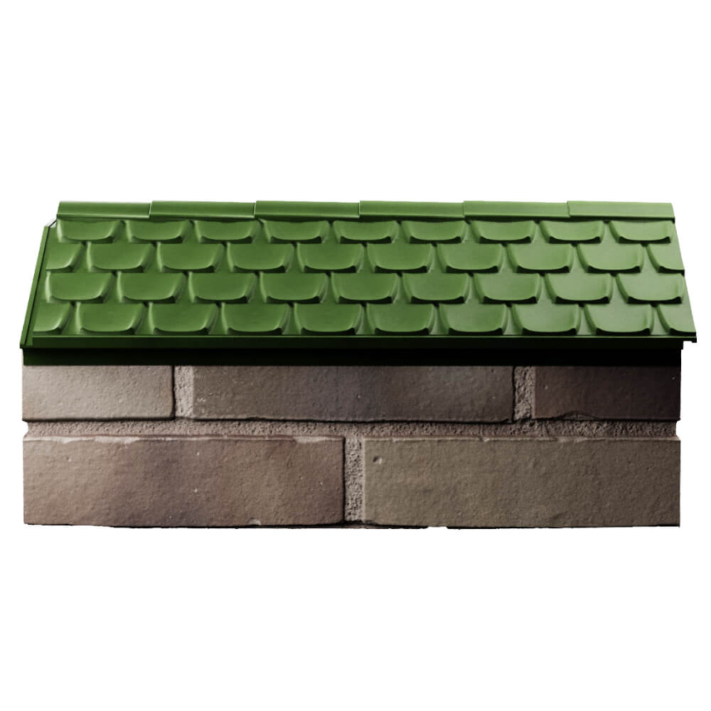 Парапет Zking Эльбрус Зеленый с посадкой на 1 кирпич (255мм) в Саяногорске фото