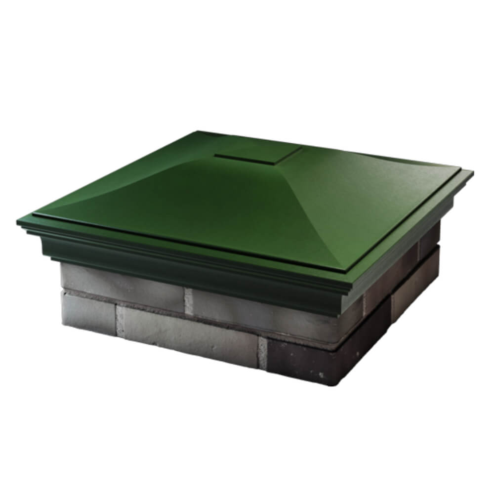 Колпак Zking Монблан Зеленый на столб 2х2 кирпича (515х515мм) в Саяногорске фото