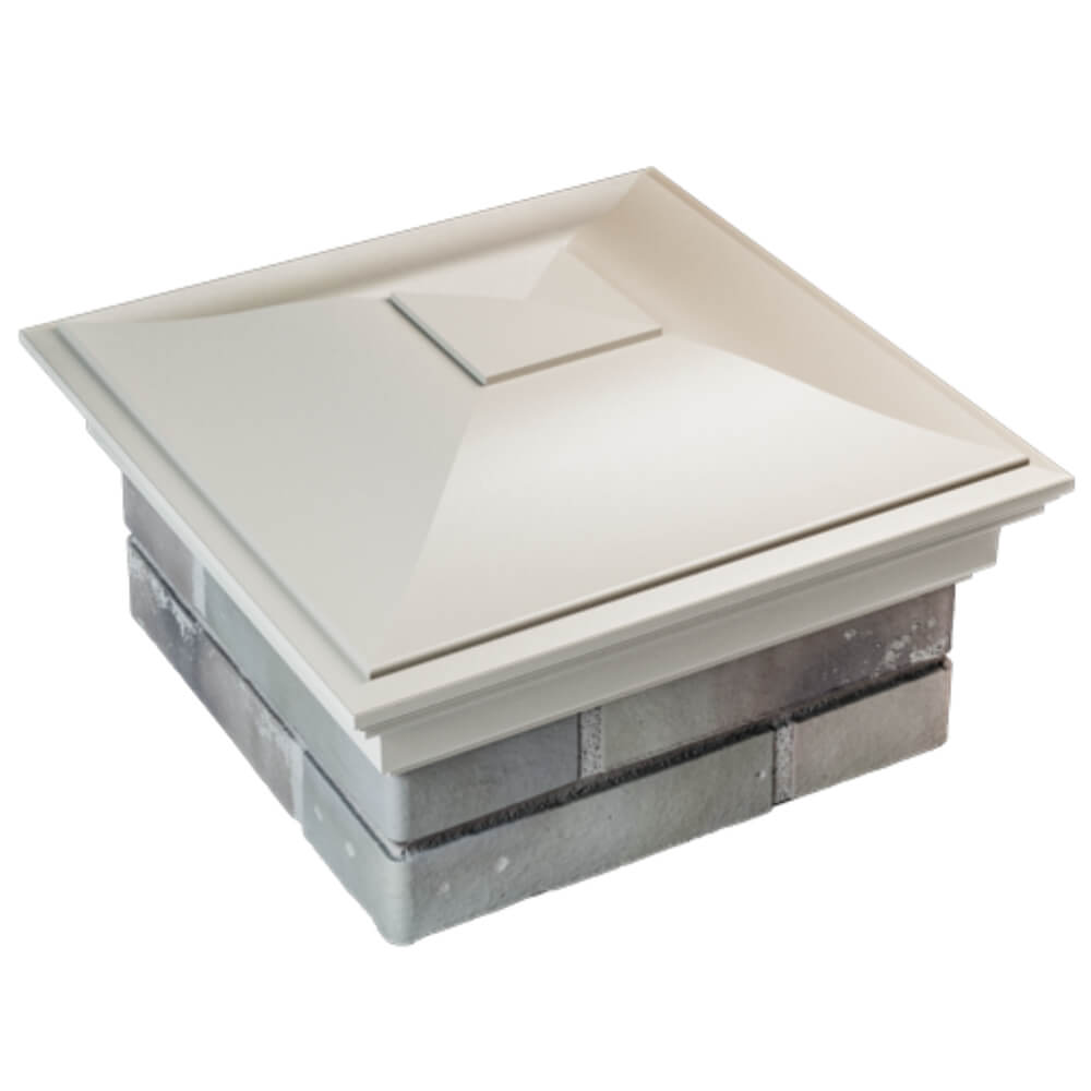 Колпак Zking Монблан Бежевый на столб 1.5х1.5 кирпича (385х385мм) в Саяногорске фото