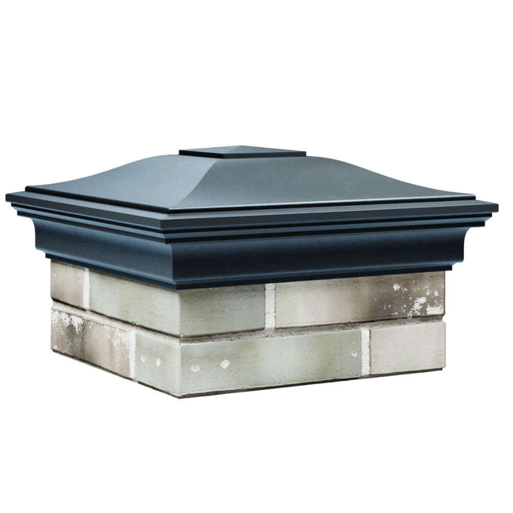 Колпак Zking Монблан Серый на столб 1.5х1.5 кирпича (385х385мм) в Саяногорске фото