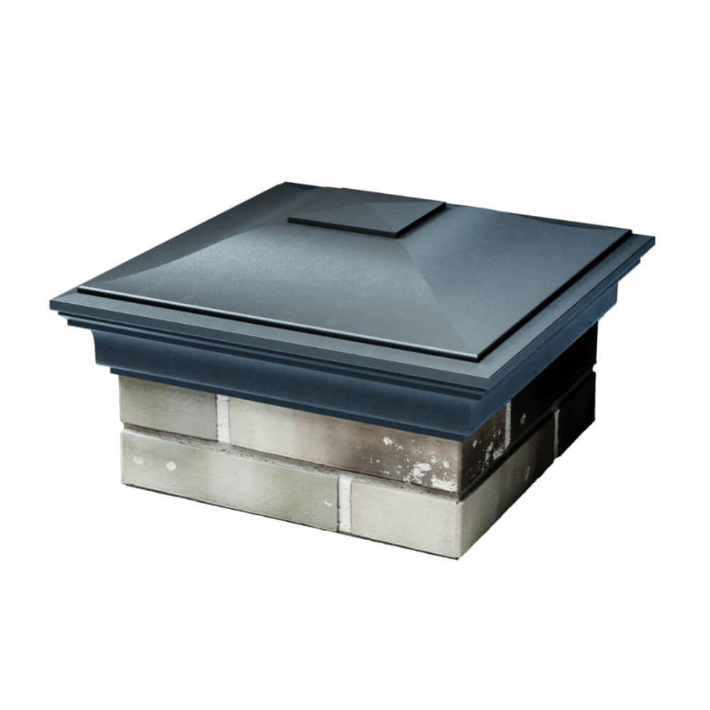 Колпак Zking Монблан Серый на столб 1.5х1.5 еврокирпича 0.7НФ (355х355мм) в Саяногорске фото