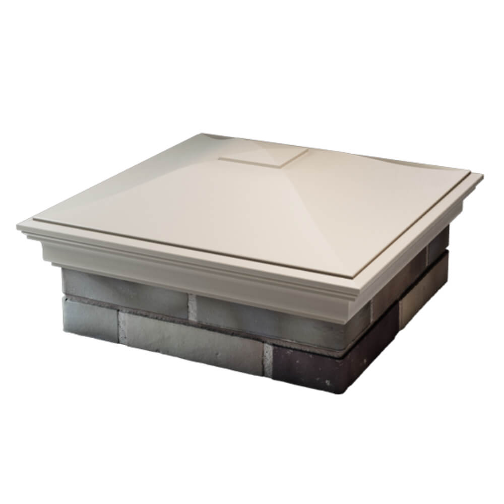 Колпак Zking Монблан Бежевый на столб 2х2 кирпича (515х515мм) в Саяногорске фото