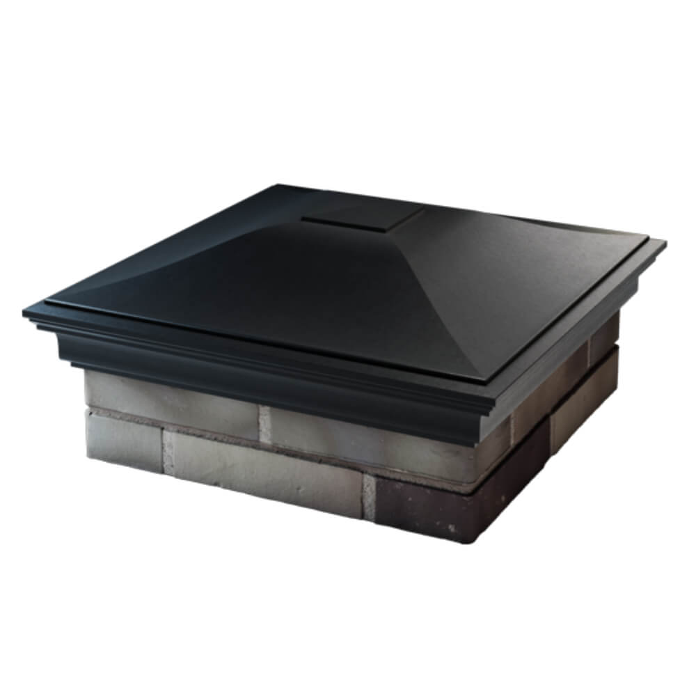 Колпак Zking Монблан Черный на столб 2х2 кирпича (515х515мм) в Саяногорске фото