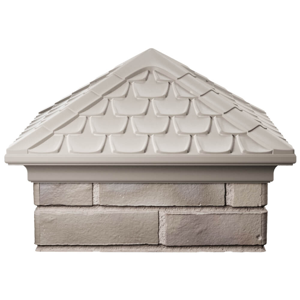 Колпак Zking Эльбрус Бежевый на столб 1.5х1.5 кирпича (385х385мм) Саяногорск фото