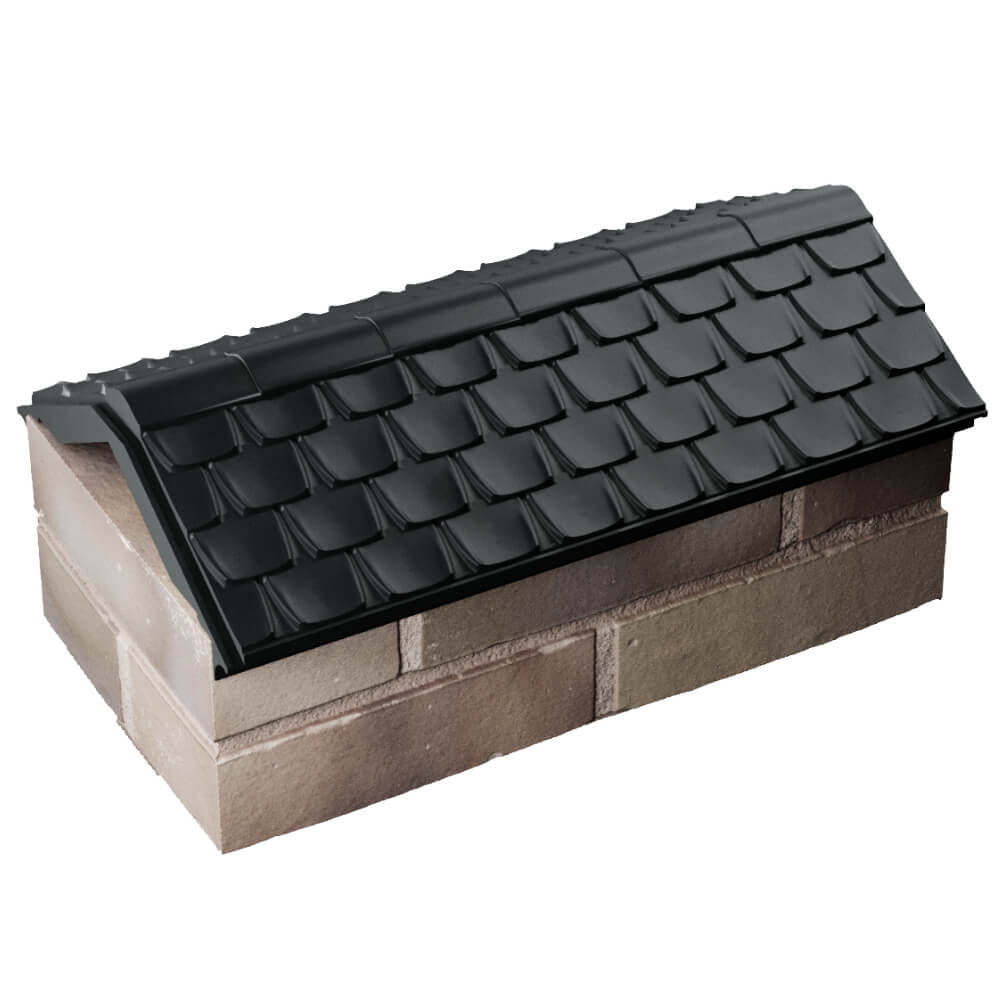 Парапет Zking Эльбрус Черный с посадкой на 1 кирпич (255мм) в Саяногорске фото