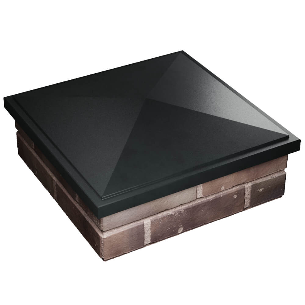 Колпак Zking БонаМоно Черный на столб 2х2 кирпича (515х515, 530х530мм) в Саяногорске фото