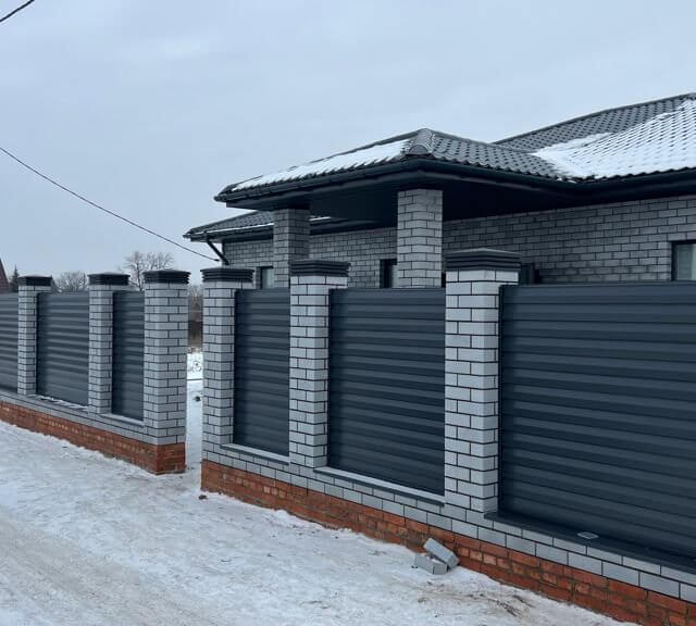 Колпак Zking Бона ХайТек Серый на столб 1.5х1.5 кирпича (385х385мм) в Саяногорске фото