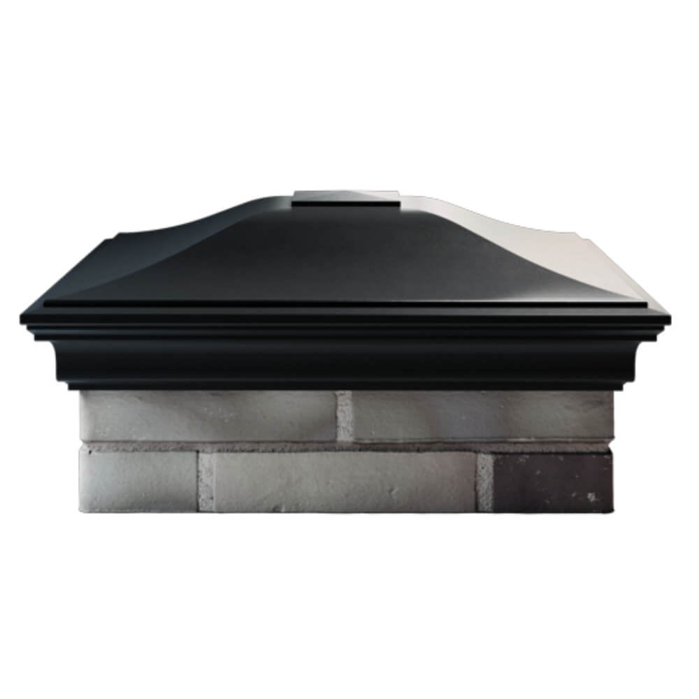 Колпак Zking Монблан Черный на столб 2х2 кирпича (515х515мм) в Саяногорске фото