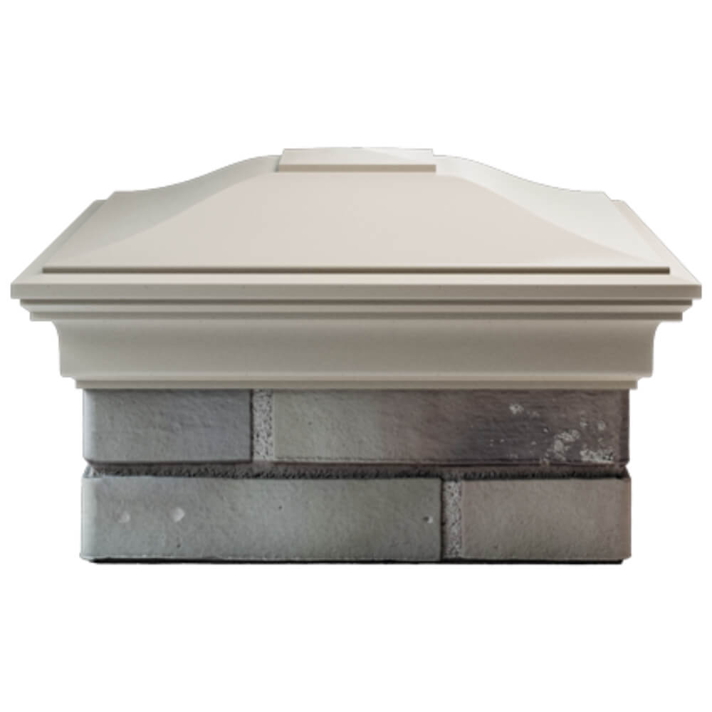 Колпак Zking Монблан Бежевый на столб 1.5х1.5 кирпича (385х385мм) Саяногорск фото