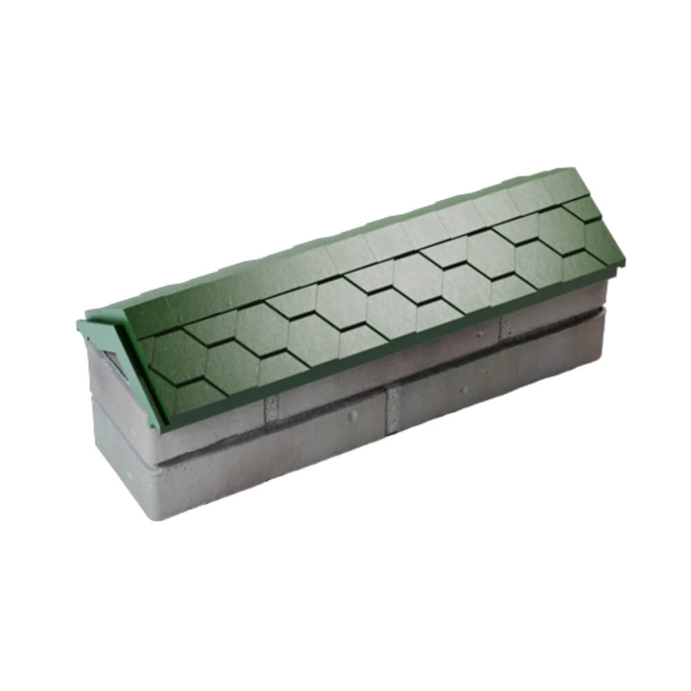 Парапет Zking Эверест Зеленый с посадкой на 0.5 кирпича (130мм) в Саяногорске фото