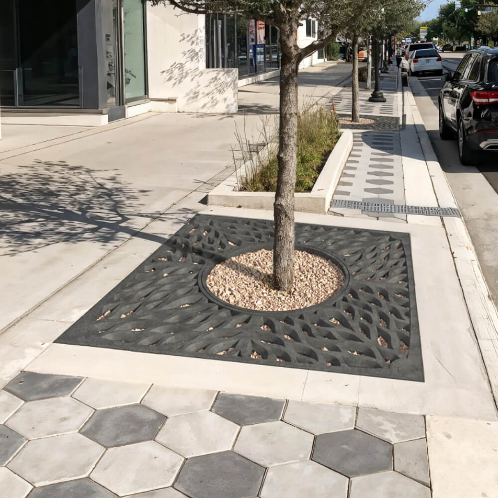 Приствольная решетка для дерева ZKING CRUST 2х2м Черная в Саяногорске фото