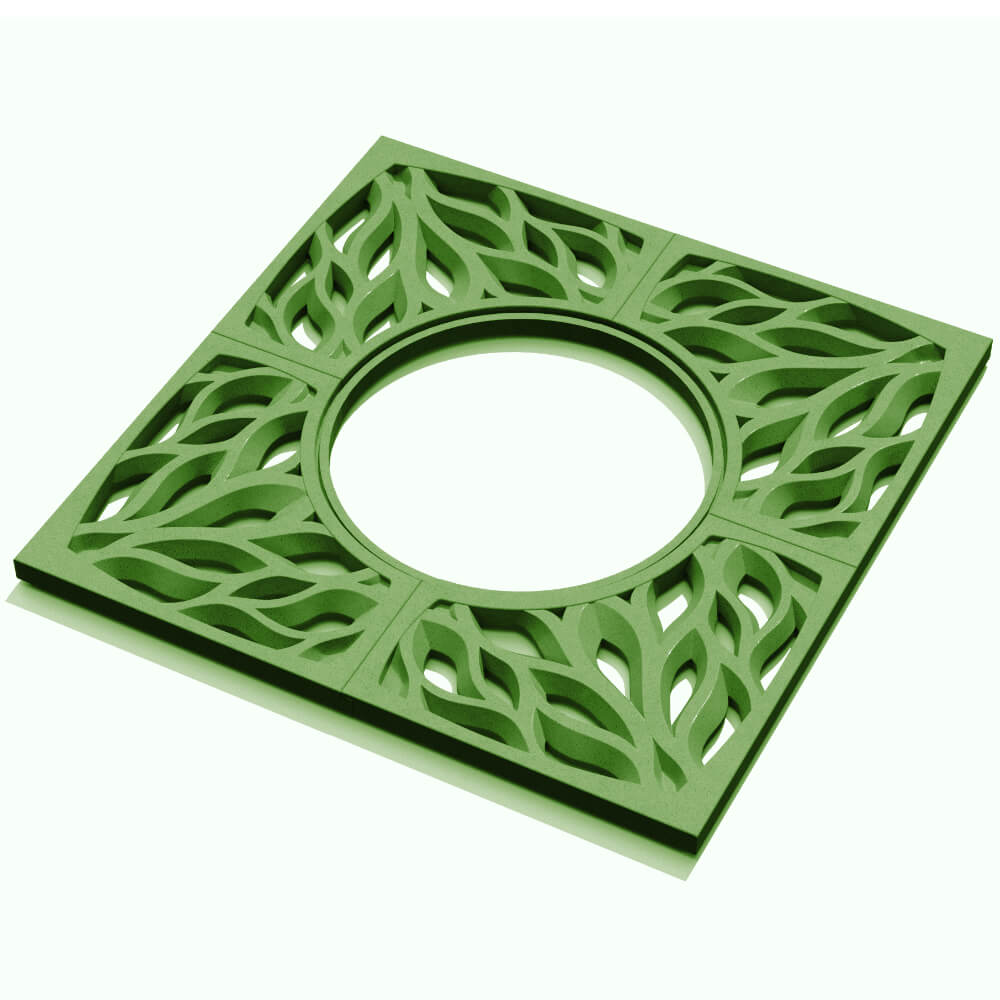 Приствольная решетка для дерева ZKING CRUST 1.2х1.2м Зеленая в Саяногорске фото