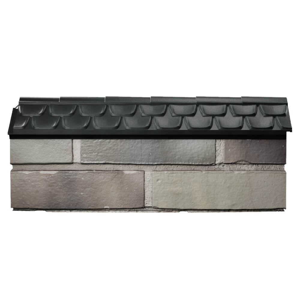 Парапет Zking Эльбрус Черный с посадкой на 0.5 кирпича (130мм) в Саяногорске фото