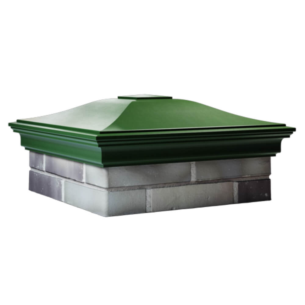 Колпак Zking Монблан Зеленый на столб 2х2 кирпича (515х515мм) в Саяногорске фото