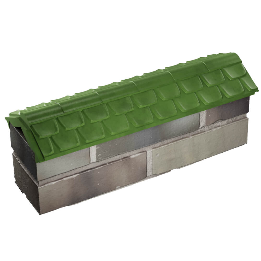 Парапет Zking Эльбрус Зеленый с посадкой на 0.5 кирпича (130мм) в Саяногорске фото